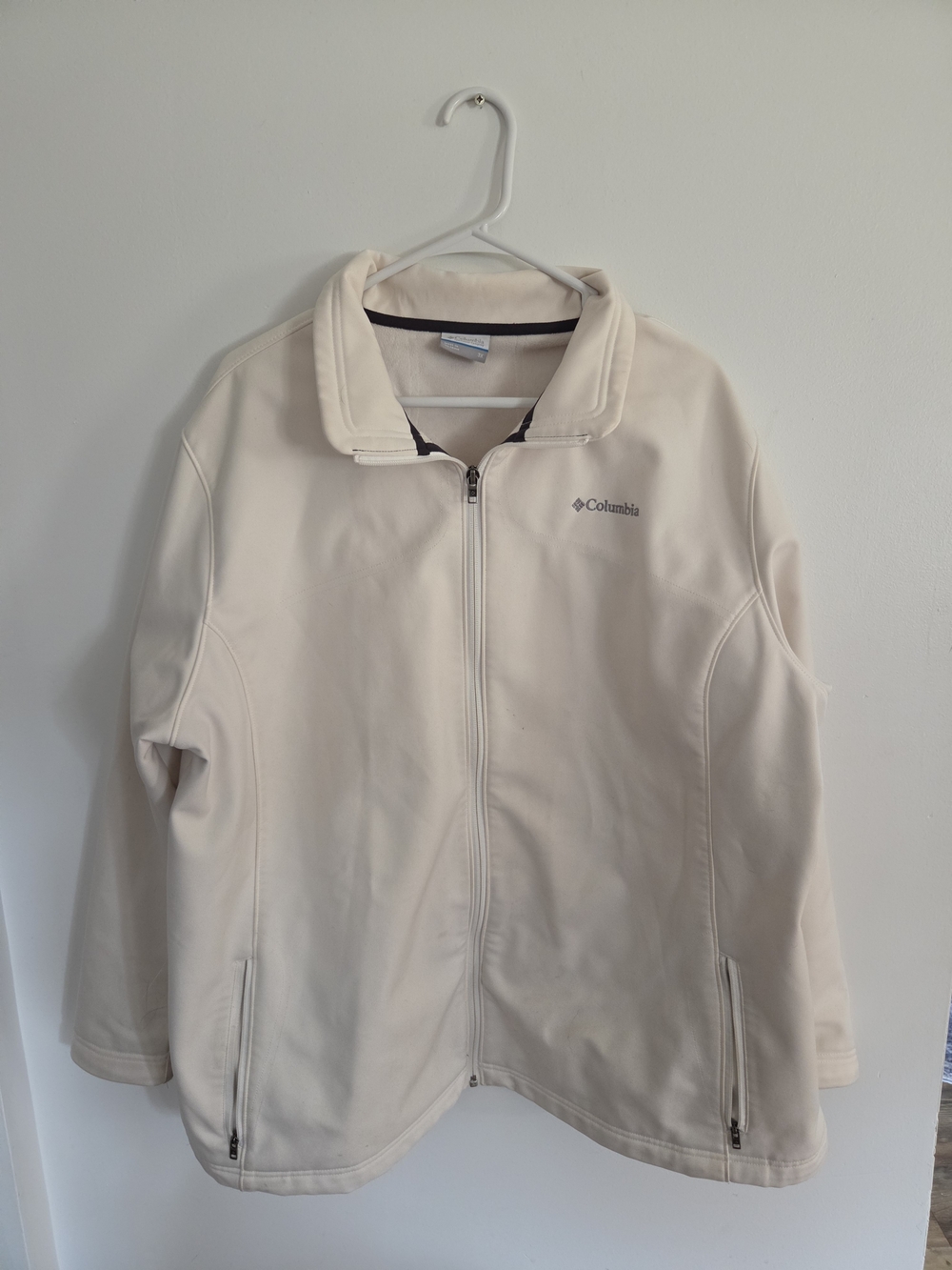 Columbia Women's Cream Full-Zip Jacket 3x